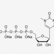 N1-甲基-假尿苷 5'-三磷酸 (UTP)，三钠盐溶液 CAS UENA-0196 结构式