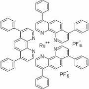 三(4,7-苯基-1,10-邻二氮杂菲)钌(II)二(六氟磷酸盐) CAS号 123148-15-2 结构式