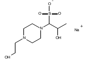 HEPPSO钠盐 CAS号 89648-37-3 结构式