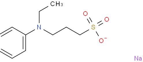 N-乙基-N-(3-磺丙基)苯胺钠盐 CAS 82611-85-6 结构式