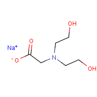N,N’-二(2-羟乙基)甘氨酸钠 CAS号 139-41-3 结构式