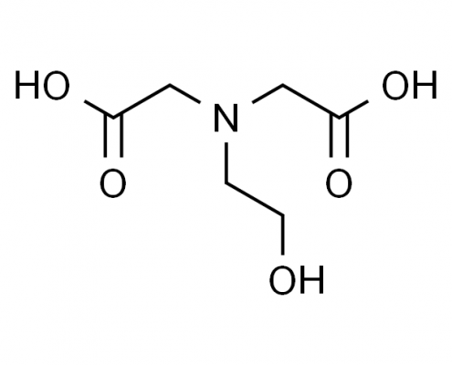 N-羟乙基亚胺二乙酸 CAS号 93-62-9 结构式