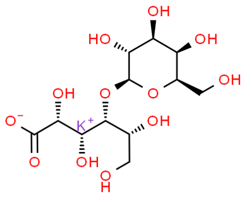 乳糖酸钾 CAS号 69313-67-3 结构式