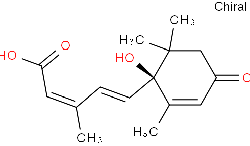 脱落酸(天然) CAS号 21293-29-8 结构式